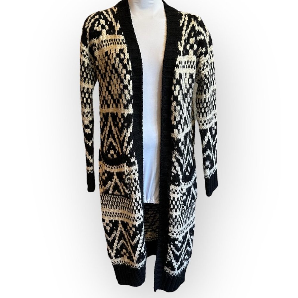 Summum Woman Sweater Duster Cardigan Pockets XS